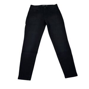 Betabrand XS Short Petite Skinny Leg 4-Pocket Yoga Denim Jeans Pull On Black